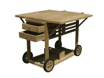 TELEMACO - Wooden food trolley by Il Giardino di Legno - view 2